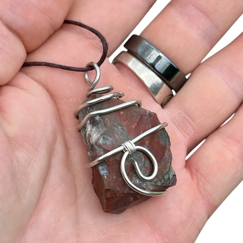 Raw Jasper Necklace